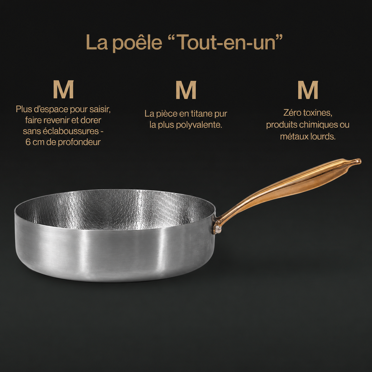 Sauteuse en titane Forneau