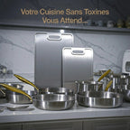 La Collection Maître Forneau® — Batterie de Cuisine 14 Pièces en Titane Pur
