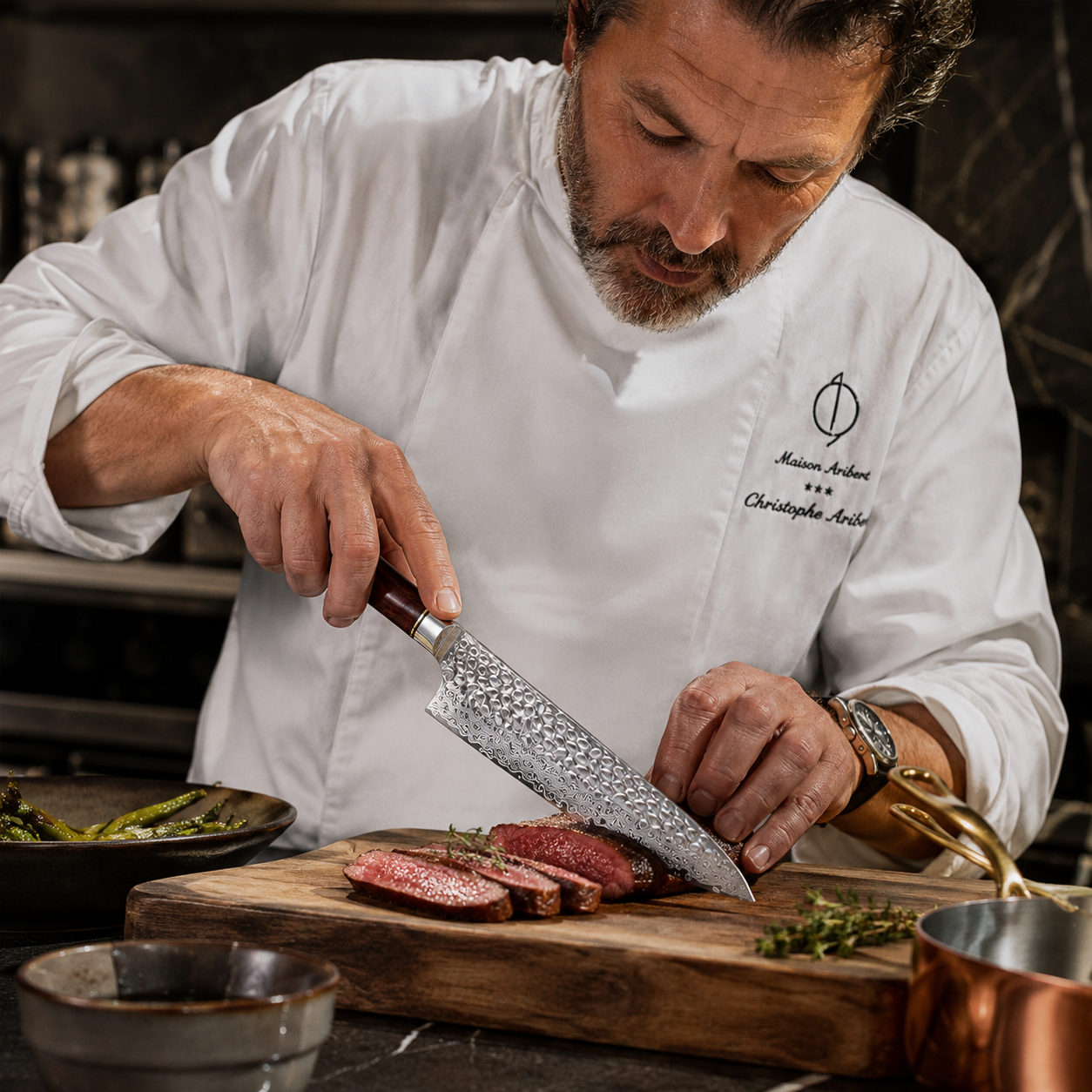 Le Couteau de Chef Forneau® 20 cm — Titane Pur