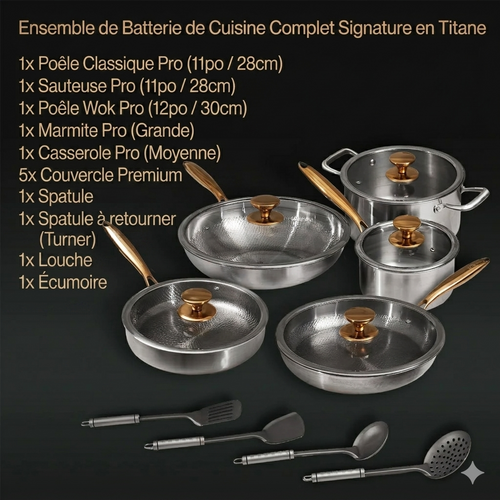 The Forneau Master Collection — 14-Piece Grade 1 Titanium Set