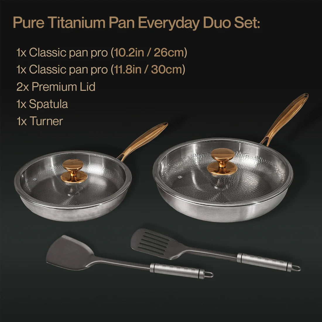 Le Duo Quotidien Forneau — Set 6 Pièces en Titane Grade 1