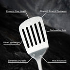 Set d'Ustensiles en Titane Pur Forneau® — 4 Pièces, Sans Plastique