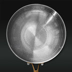 Wok en Titane Pur Forneau® 24 cm — Sans PFAS, Compatible Induction