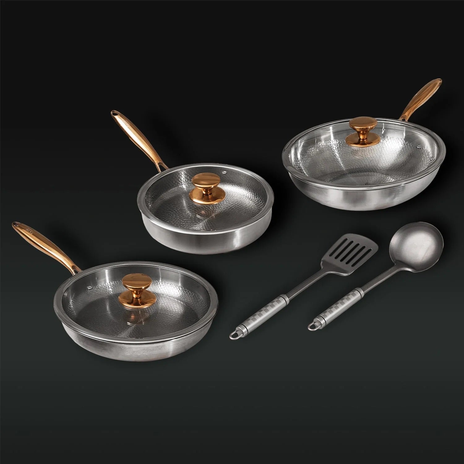 L'Ensemble Signature Forneau® — Batterie de Cuisine 8 Pièces en Titane Pur