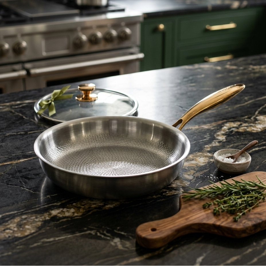 Poêle Signature en Titane Pur Forneau® — Sans PFAS, Compatible Induction
