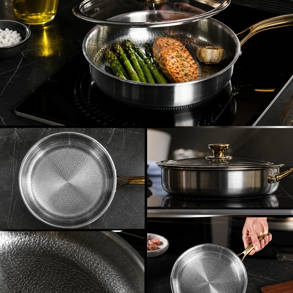 Poêle Signature en Titane Pur Forneau® — Sans PFAS, Compatible Induction