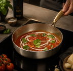 Sauteuse en Titane Pur Forneau® — Sans PFAS, Compatible Induction